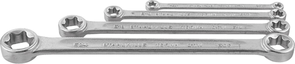 D/E ring spanner set flat for Torx