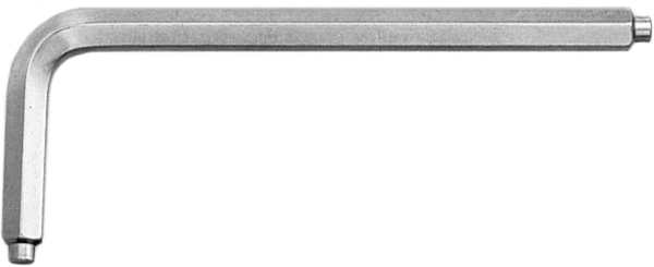 Hexagon key L-wrench with pin