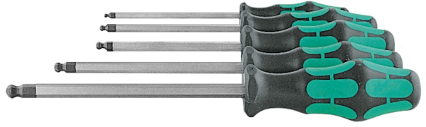เครื่องมือช่าง ไขควงปลายหกเหลี่ยม Hex ball driver set Kraftform handle 