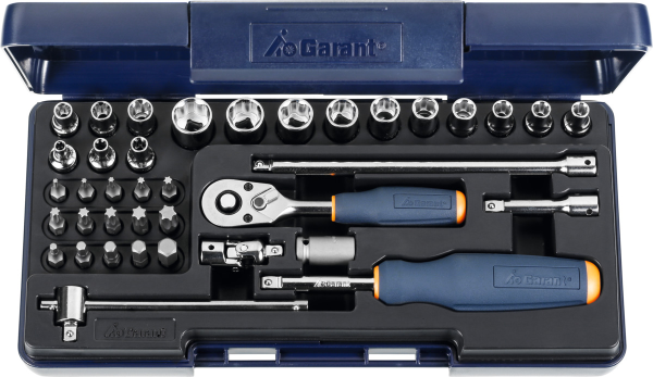 Socket set 1/4 38 pcs