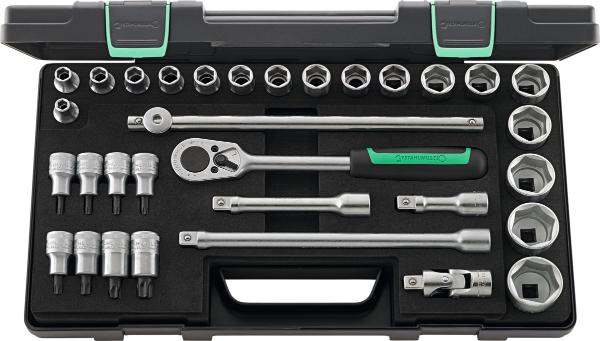 Socket set 1/2 sq/dr 32 pcs