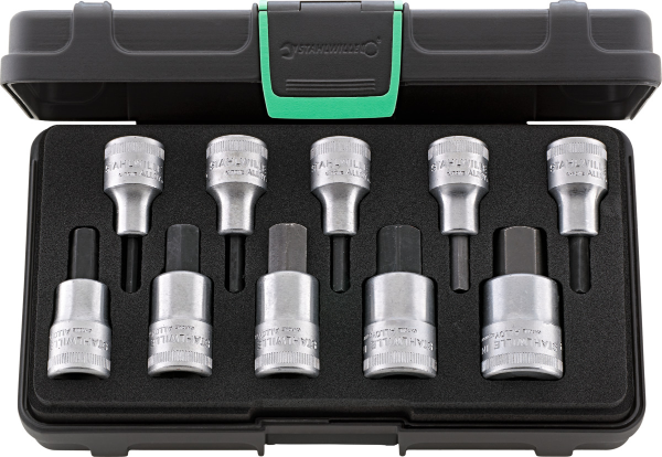 Socket set 1/2 sq/dr 10 pcs