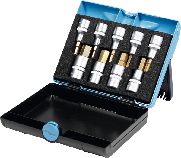 Socket set 1/2 sq/dr 9 pcs