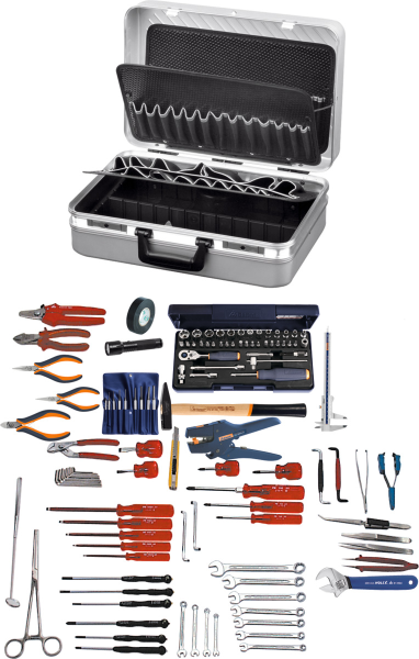 Electro tool kit 118-pcs with Alu tool c