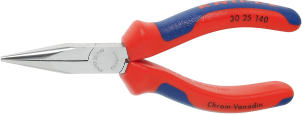 Long snipe-nosed pliers chrom plated (30 25 160)