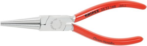 Long round-nosed pliers, chromium plated (30 33 160)