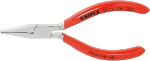 Prec pliers wide flat-nosed chrom plated (37 13 125)