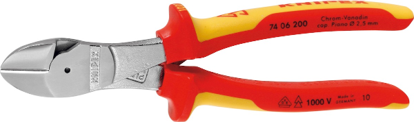 เครื่องมือช่าง คีมตัด Knipex H/D side cutters insulated VDE