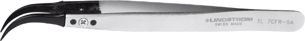 Carbon tweezers bent tips