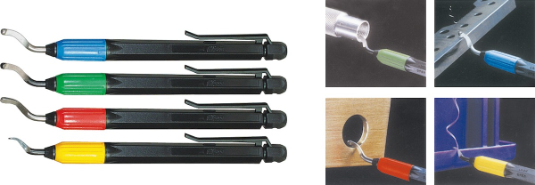 เครื่องมือช่าง มีดลบคมชิ้นงาน Universal deburr set (4 holders,1 blade)