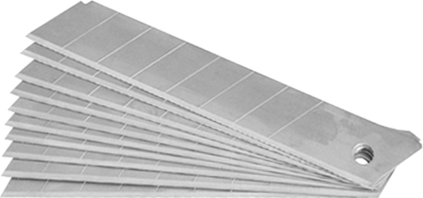 Pack of 10 snap-off blades 18 mm