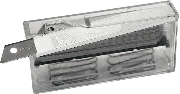 Pk √† 50 snap-off blades TiN-coated 18 mm