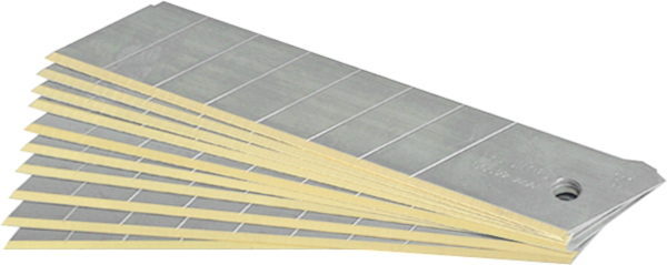 Pk √† 10 snap-off blades TiN-coated 22 mm